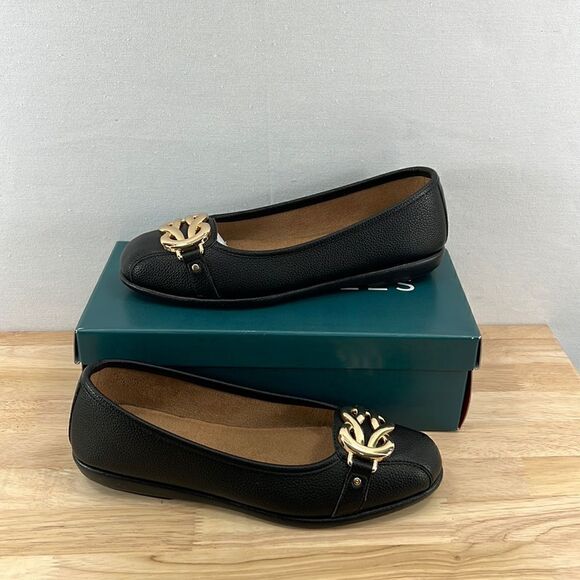 Aerosoles Big Bet Ballet Flats- Black- Size 8 M- NIB - Picture 1 of 7